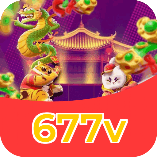 Interface do aplicativo 677v mostrando jogos disponíveis no iOS e Android